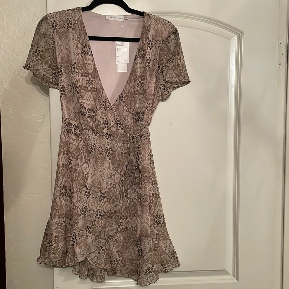 All the favor snake print dress